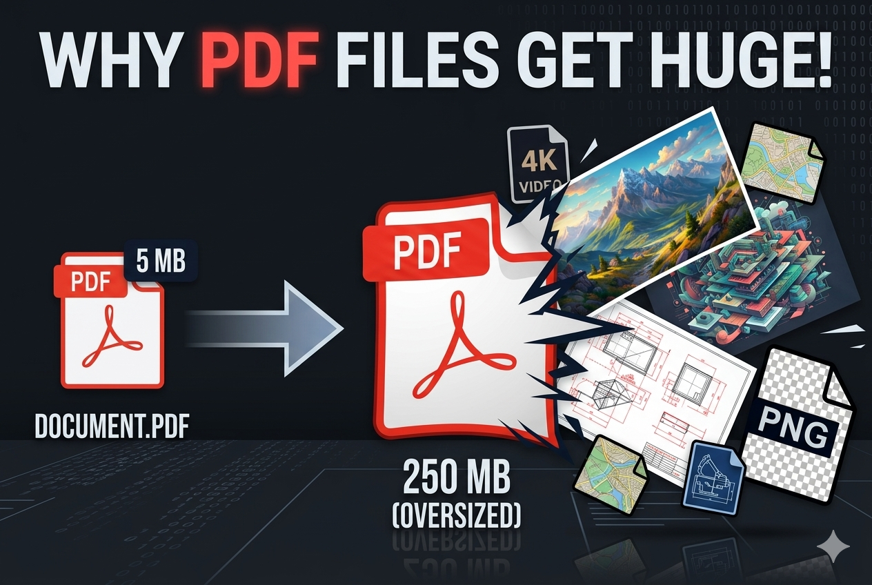 Why PDFs get big