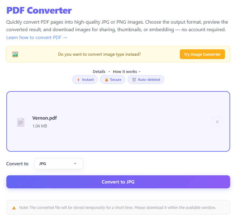 Upload files