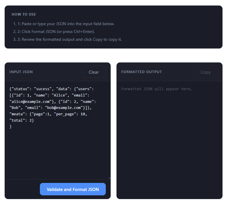 Load JSON