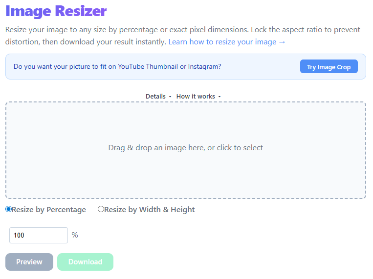 Image Resizer screenshot